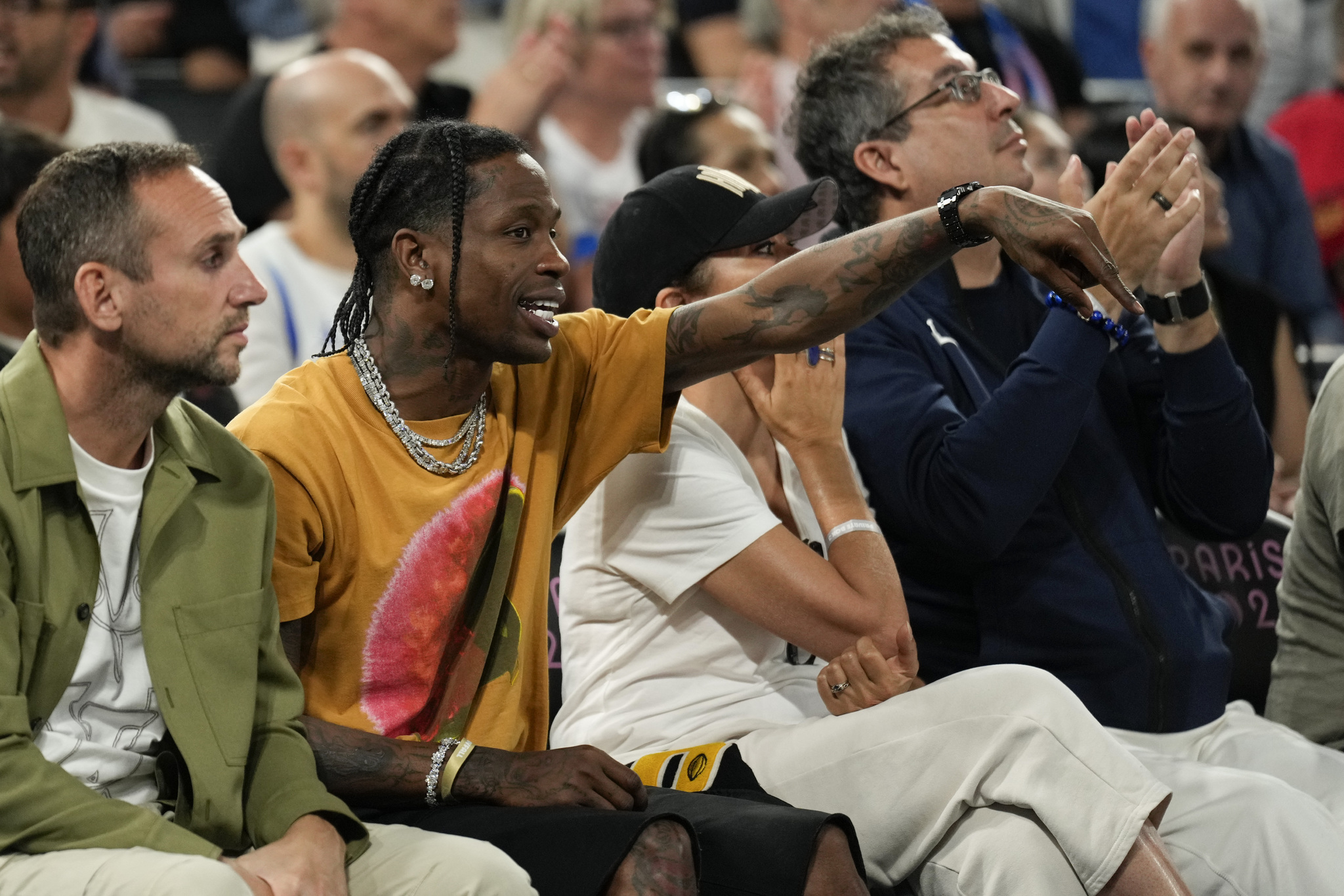 Travis Scott at an Olympic event