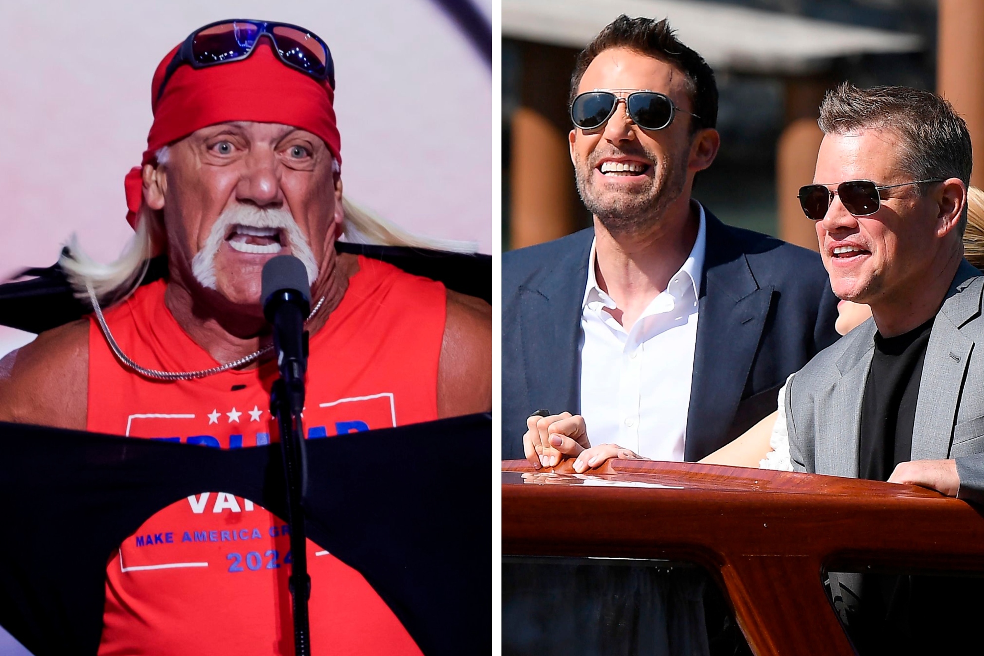 Hulk Hogan, Ben Affleck and Matt Damon