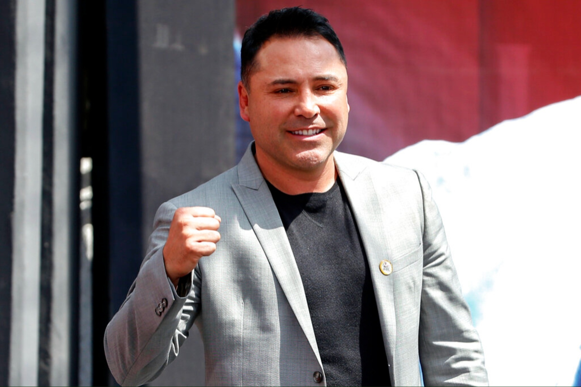 American former boxer Oscar de la Hoya.