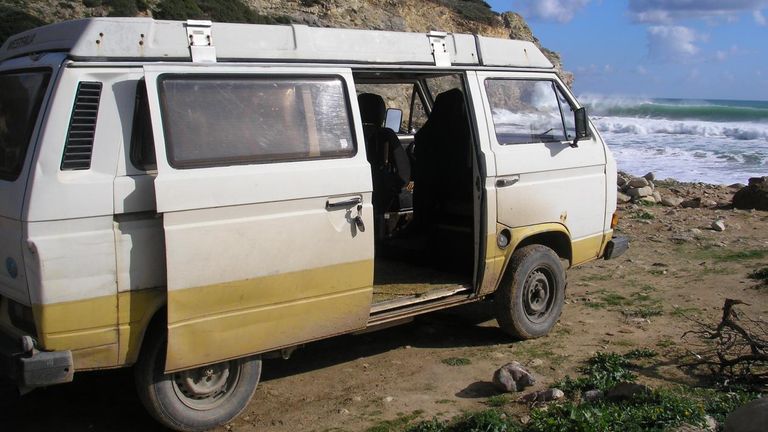 A Volkswagen camper van linked to the suspect