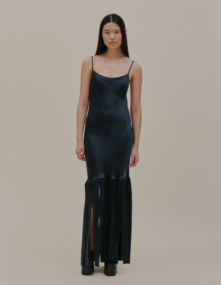 GLOAM DRESS IN CAVIAR