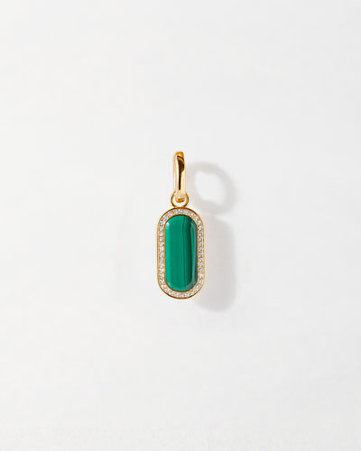 Charlotte Collins Malachite Charm Pendant