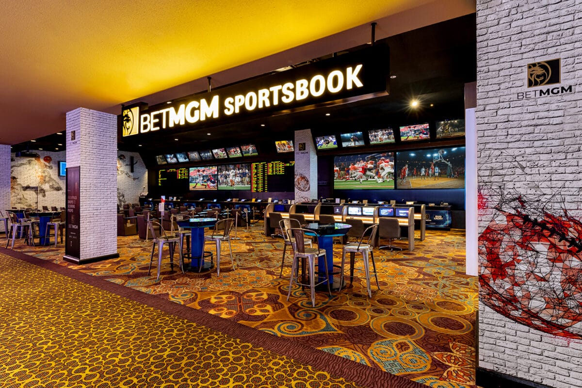 The BetMGM Sportsbook at Luxor