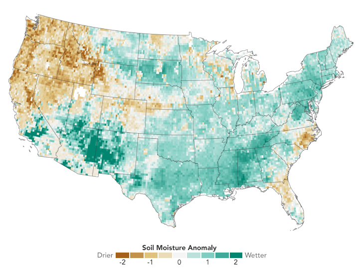 Record-Setting Precipitation Leaves U.S. Soils Soggy - related image preview