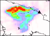 Sulfur Dioxide Plume from Manam Volcano