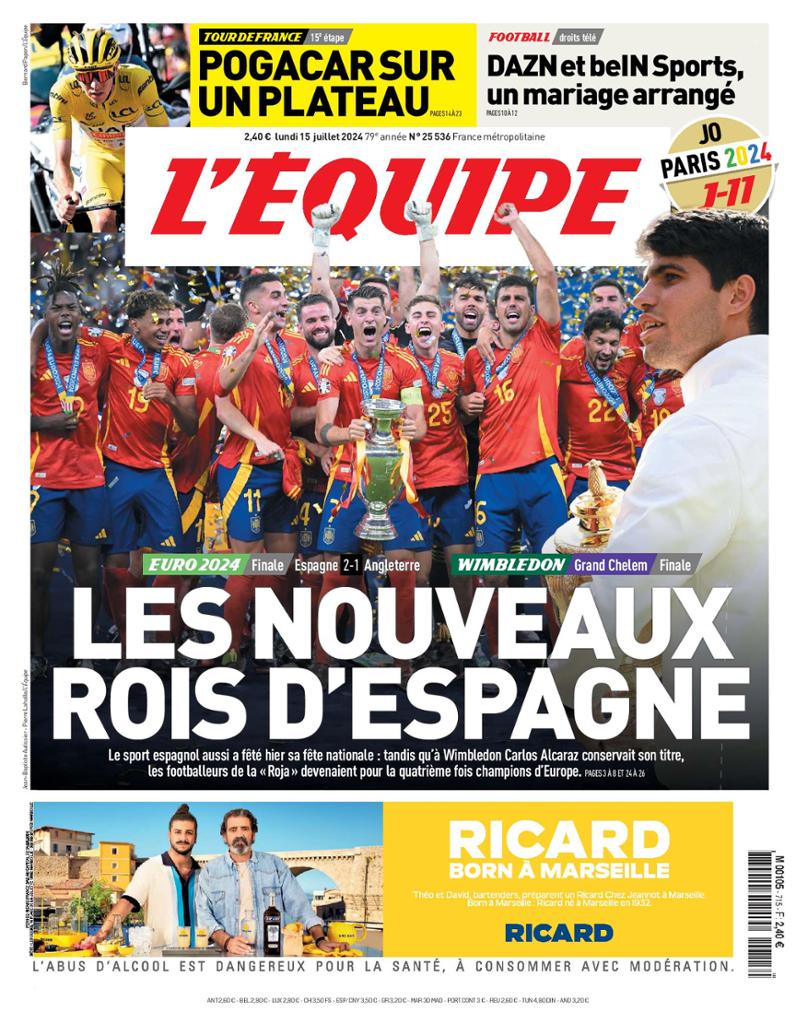 le journal du 15 juil. 2024