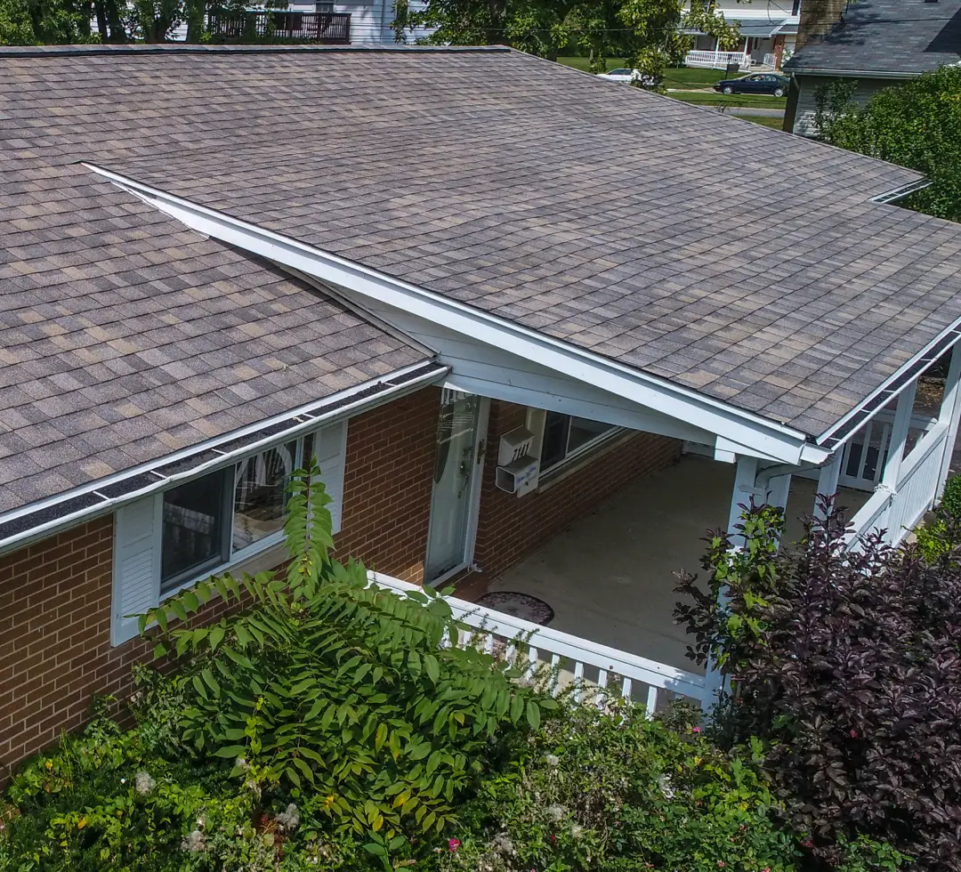 Red-Brown Brick Home with Asphalt Roof, Biscayne