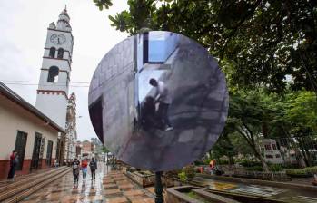 La golpiza ocurrió en el barrio La Azulita a las cinco de la madrugada del domingo. FOTOS: EL COLOMBIANO Y CAPTURA DE VIDEO