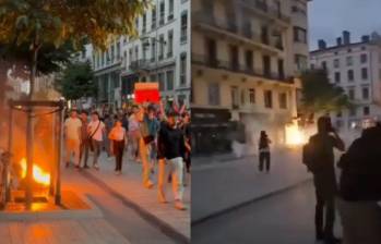 Los disturbios se concentran en la ciudad francesa Lyon. FOTO: CAPTURA DE VIDEO