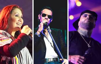 Ana Gabriel, Marc Anthony y Nicky Jam, tres de los artistas internacionales confirmados para el Festival La Eterna, de la Feria de las Flores. FOTO Colprensa