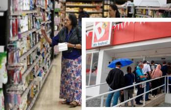 Tiendas como D1 y Ara aumentaron su participación en el mercado colombiano. Fotos: Manuel Saldarriaga. 