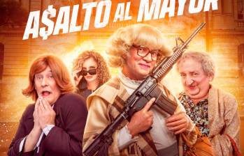 Afiche promocional de la cinta Asalto al mayor, que se estrenará en cines el 29 de agosto. FOTO Cortesía