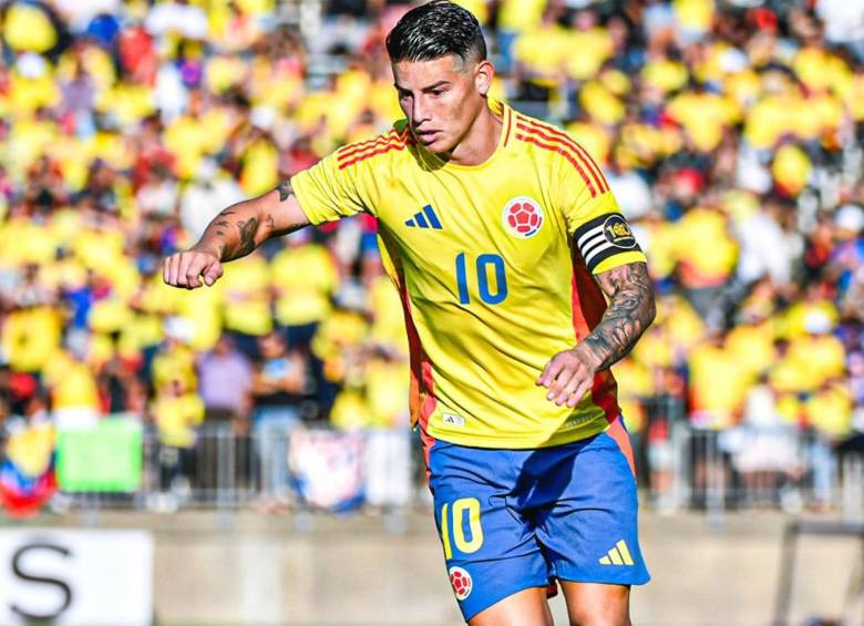 James Rodríguez, capitán de la Selección Colombia. FOTO: FCF