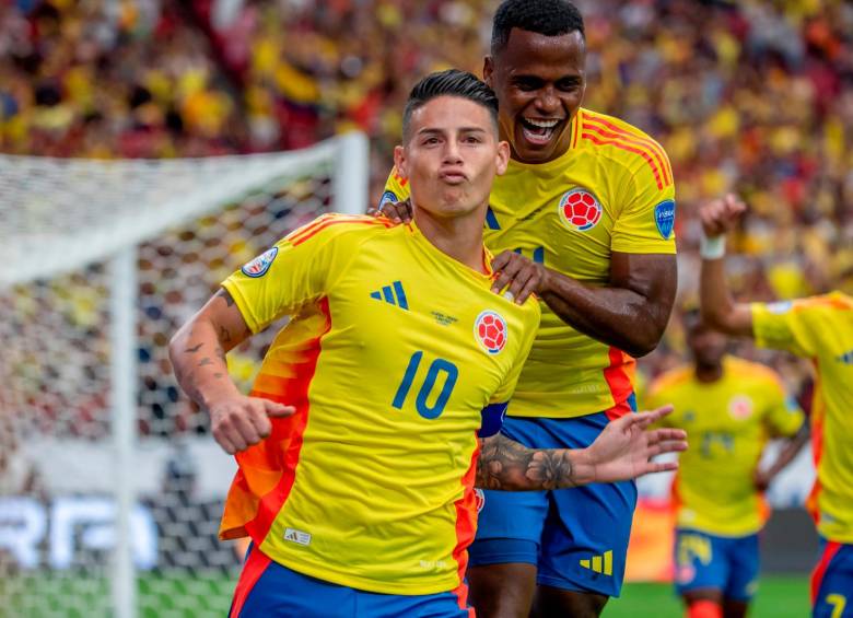 El volante James Rodríguez ha sido la figura de Colombia en la Copa América 2024. Suma 6 asistencias y un gol en el torneo. FOTO Juan Antonio Sánchez