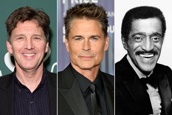 Andrew McCarthy, Rob Lowe, and Sammy Davis Jr. 