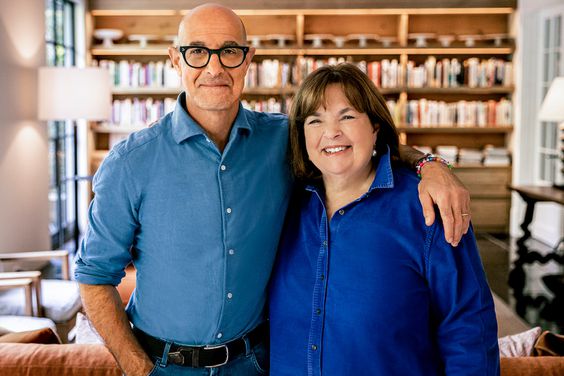 Ina Garten and Stanley Tucci, as seen on Be My Guest with Ina Garten, season 3.