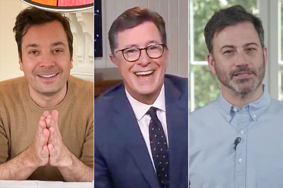 Jimmy Fallon, Stephen Colbert, and Jimmy Kimmel