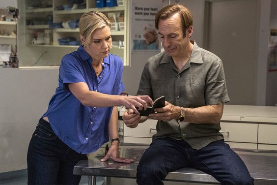 Rhea Seehorn and Bob Odenkirk on 'Better Call Saul'