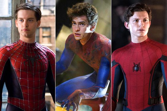 Spider-Man 3 (2007) Tobey Maguire The Amazing Spider-Man (2012) Andrew Garfield as Spider-Man / Peter Parker Tom Holland is Spider-Man in Columbia Pictures' SPIDER-MAN: ™ FAR FROM HOME.