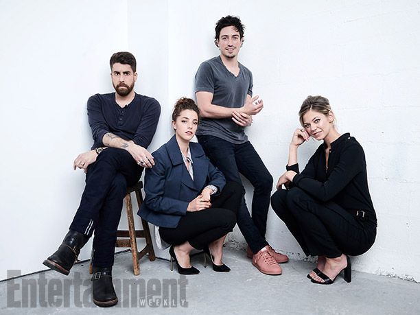 Adam Goldberg, Olivia Thirlby, Ben Feldman, and Analeigh Tipton from "Between Us"