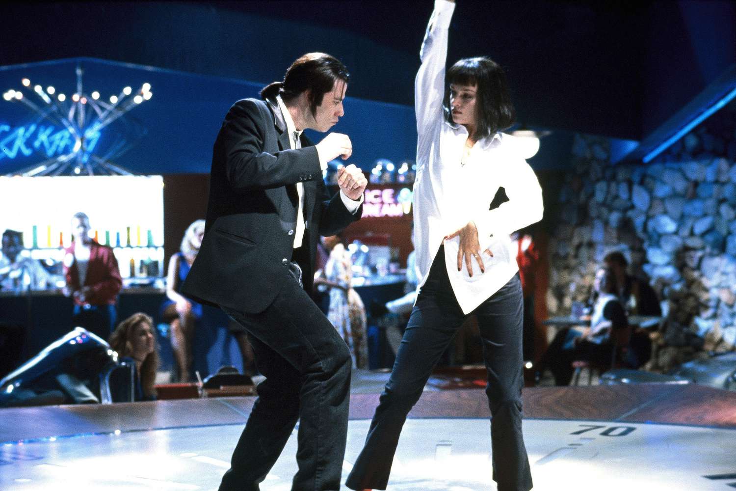 PULP FICTION, John Travolta, Uma Thurman, 1994.