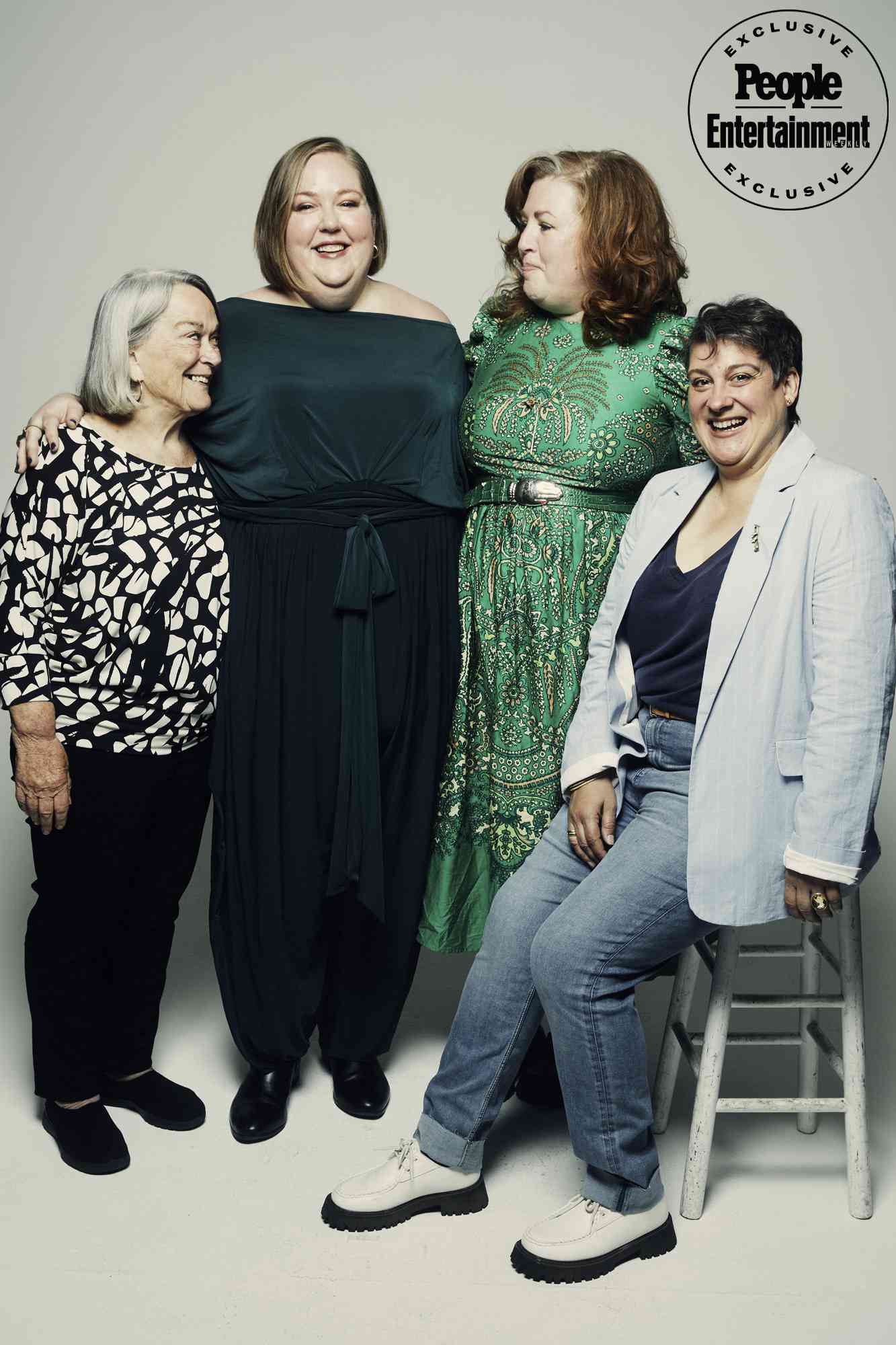 NEW YORK, NEW YORK - JUNE 08: Pam Gordon, Aubrey Gordon, Jeanie Finlay and Suzanne Alizart of the film ‘Your ‘Fat Friend’ pose for a portrait during the 2023 Tribeca Festival at Spring Studio on June 08, 2023 in New York City. (Photo by Erik Tanner/Getty Images)