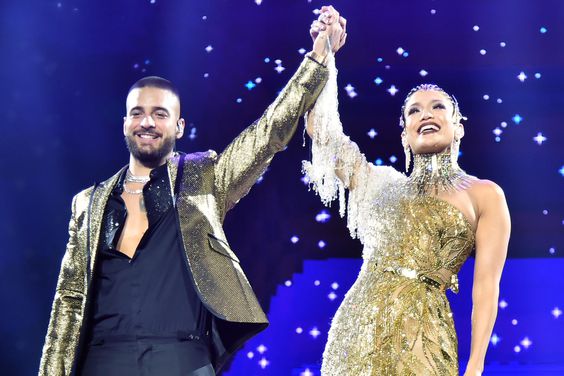 Maluma and Jennifer Lopez