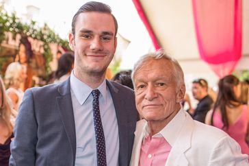 Cooper Hefner and Hugh Hefner