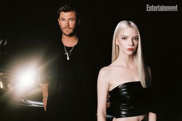 Anya Taylor-Joy and Chris Hemsworth of Furiosa: A Mad Max Saga photographed exclusively for Entertainment Weekly by Max Montgomery