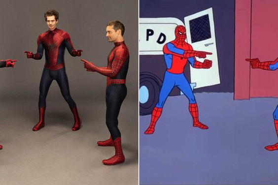 Spider-man Meme comes to life