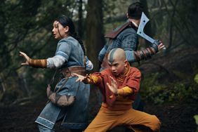 Kiawentiio as Katara, Gordon Cormier as Aang, Ian Ousley as Sokka