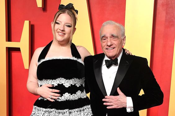 Francesca Scorsese, Martin Scorsese at the 2024 Vanity Fair Oscar Party