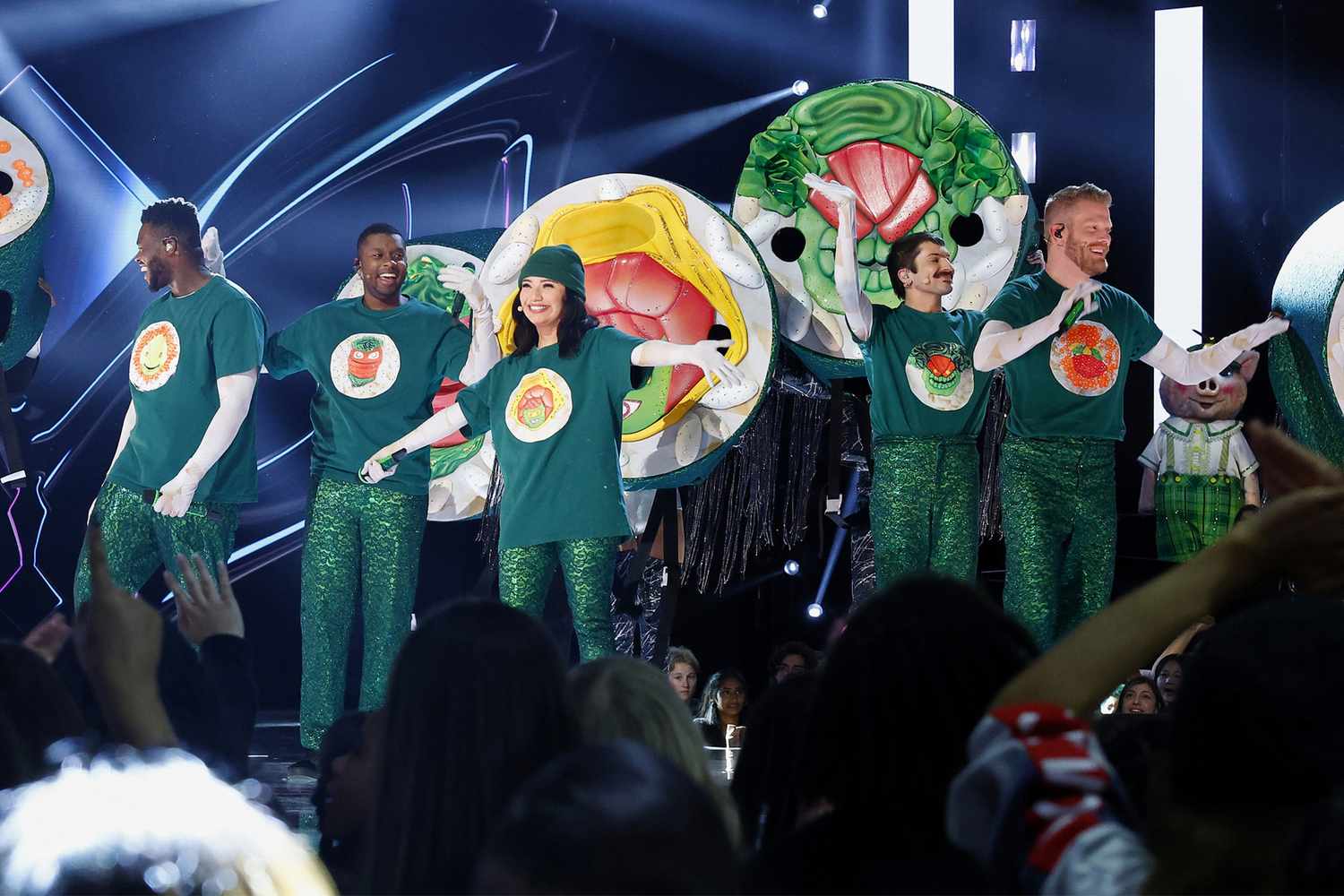 THE MASKED SINGER: Pentatonix in the “Semi-Finals” episode of THE MASKED SINGER airing Wednesday, May 10 (8:00-9:01 PM ET/PT) on FOX. CR: Michael Becker/FOX. ©2023 FOX Media LLC.