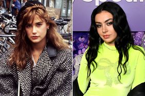Demi Moore ST. ELMO'S FIRE, Demi Moore, 1985; Charli XCX arrives as Spotify hosts the 2022 Wrapped Playground Event featuring Charli XCX at Goya Studios on December 01, 2022