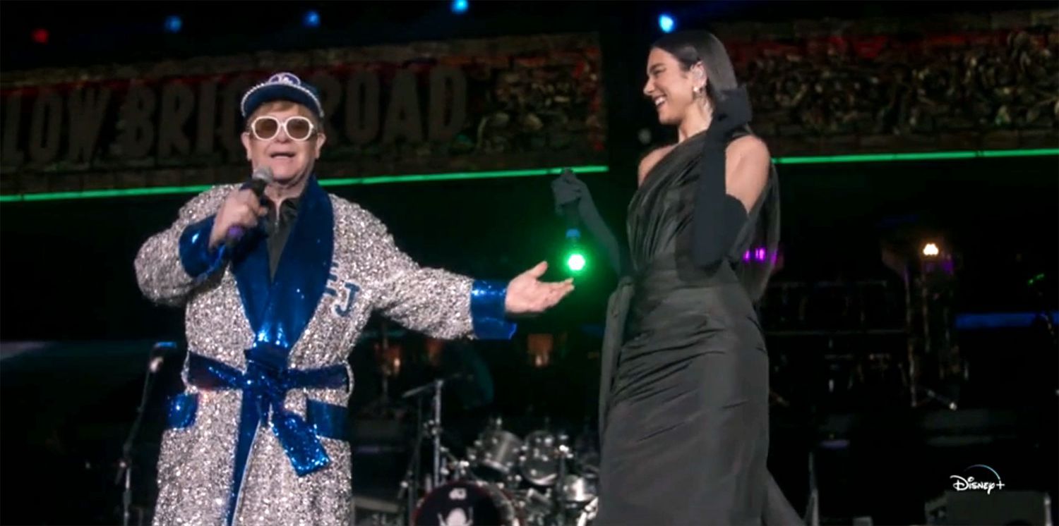 Elton John Live Farewell from Dodger Stadium with Dua Lipa