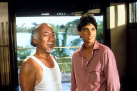 Pat Morita And Ralph Macchio In 'The Karate Kid'