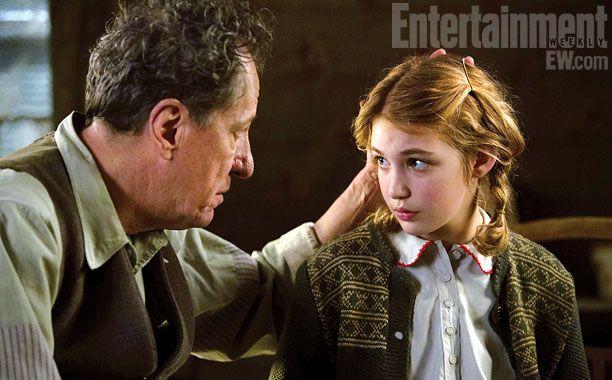 STOLEN WORDS Geoffrey Rush and Sophie N&eacute;lisse co-star in the movie adaptation of The Book Thief