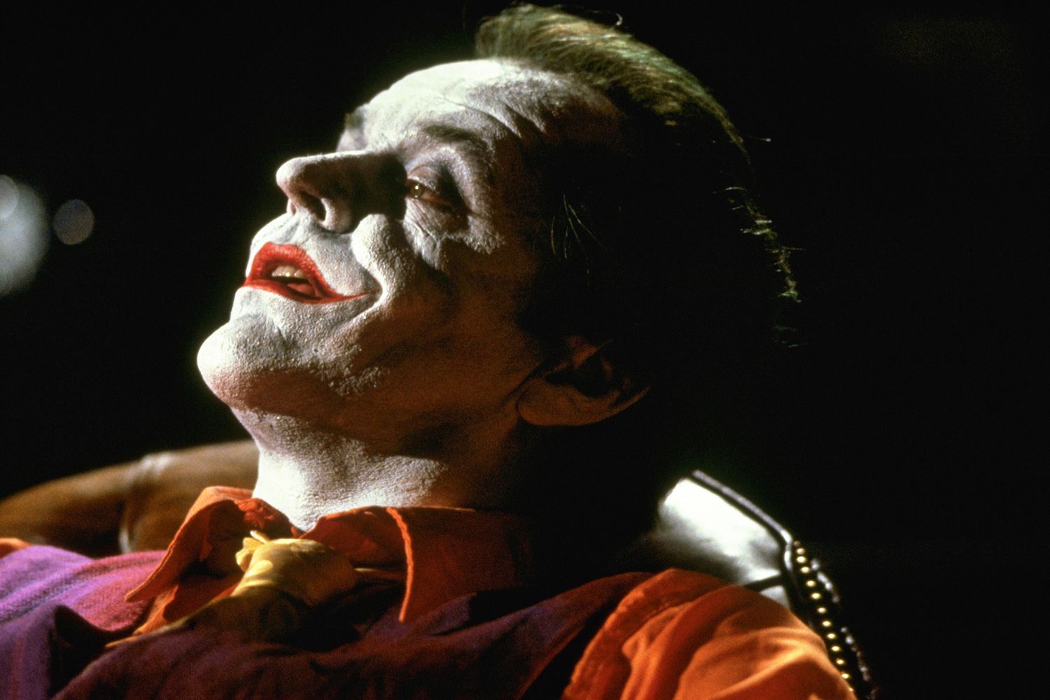 American actor Jack Nicholson plays the Joker in the movie Batman, directed by Tim Burton. (Photo by Murray Close/Sygma/Sygma via Getty Images)