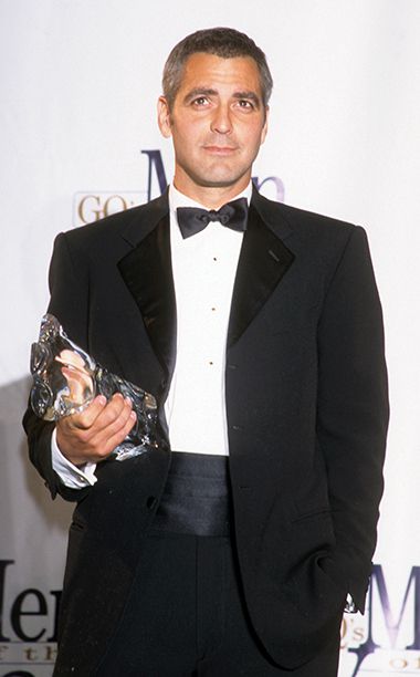 George Clooney at the GQ Man of the Year Awards in New York on October 21, 1998