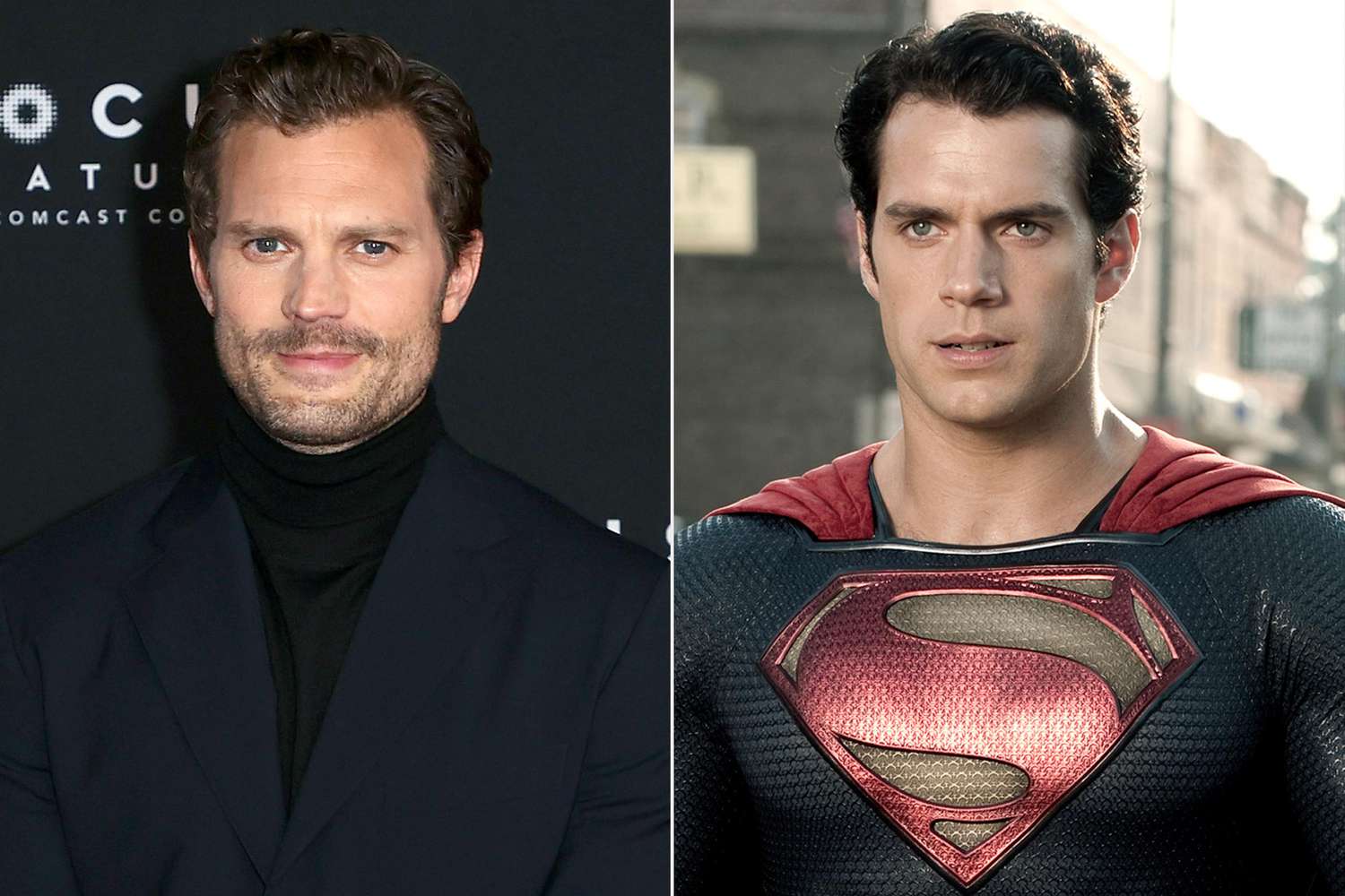 Jamie Dornan; Henry Cavill as Superman in Man of Steel