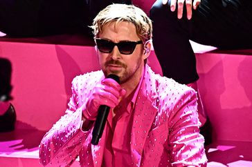 Ryan Gosling performs 'I'm Just Ken' from "Barbie" onstage during the 96th Annual Academy Awards at Dolby Theatre on March 10, 2024 in Hollywood, California. 