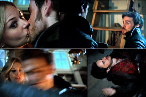 Hook gets jealous of his past self and punches him(self) in the face, Once Upon a Time , 60.2% 2. Red eats peaches while holding