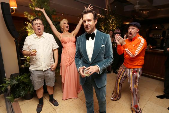 Apple TV+ Ted Lasso Emmy Awards Party Jeremy Swift, Hannah Waddingham, Jason Sudeikis and Brendan Hunt