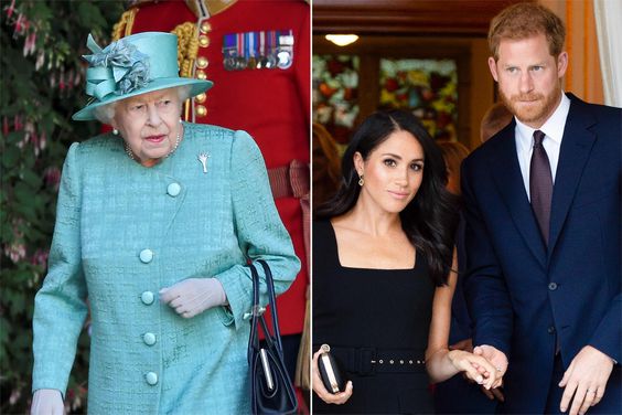 Queen Elizabeth II, Prince Harry and Meghan Markle