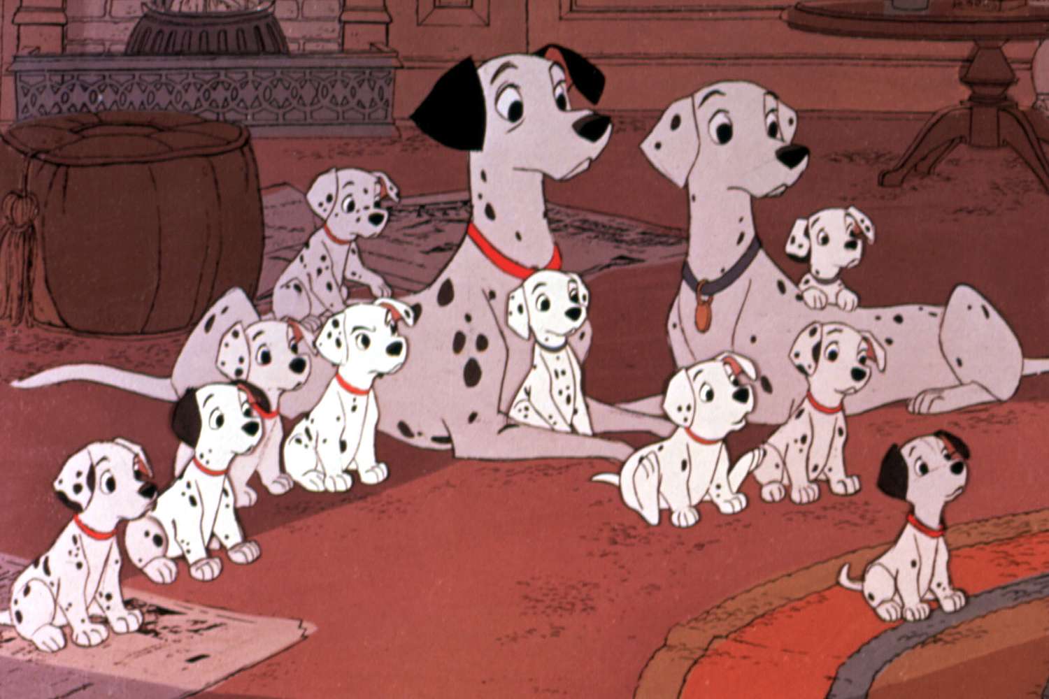 ONE HUNDRED AND ONE DALMATIANS, (aka 101 DALMATIANS), Perdita, Pongo, dalmatian puppies, 1961