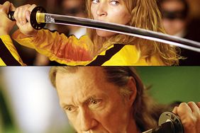 Whether it's Kill Bill 's track suit-wearing, katana-wielding Bride, Django Unchained and opening a can of whoop-ass in Little Lord Fauntleroy duds, or Inglourious Basterds