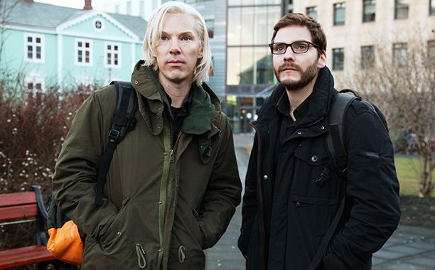 Benedict Cumberbatch and Daniel Br&uuml;hl in The Fifth Estate