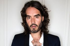 Russell Brand takes part in a discussion at Esquire Townhouse, Carlton House Terrace on October 14, 2017 in London, England.