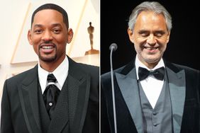 Andrea Bocelli performs on stage at The SSE Hydro on October 20, 2019; Will Smith attends the 94th Annual Academy Awards