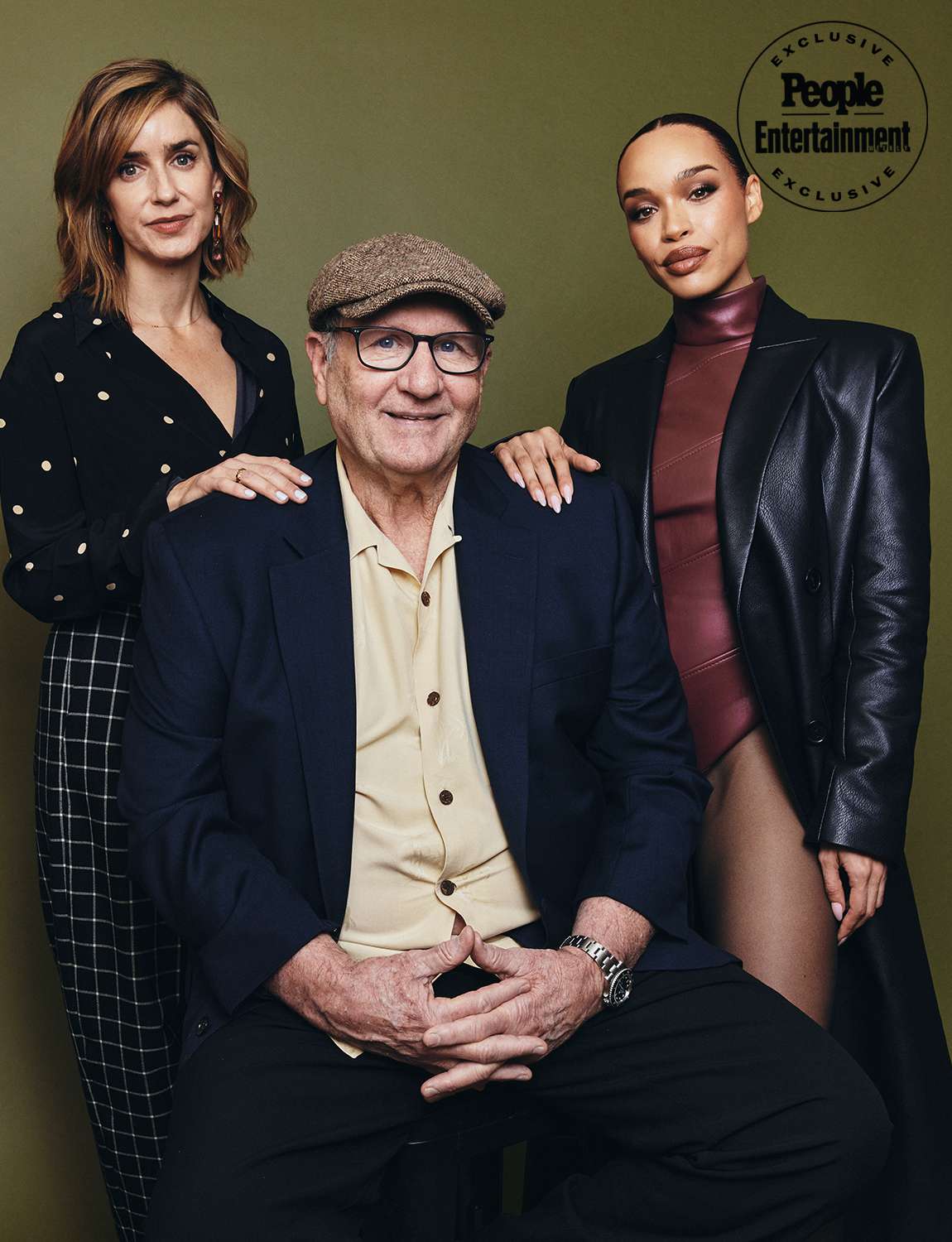 Gina Welch, Ed O'Neill, and Cleopatra Coleman of FX's 'Clipped' pose for a portrait during the 2024 